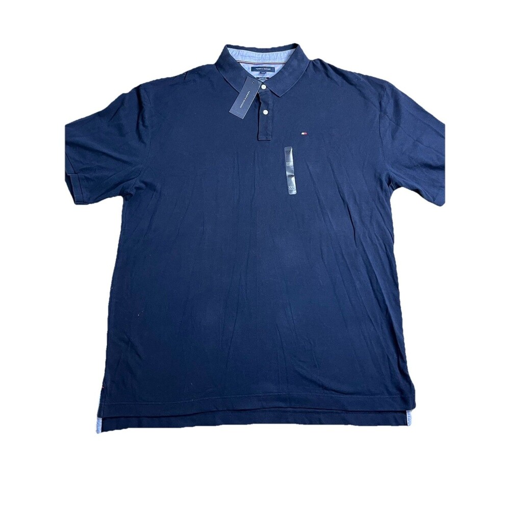 NWT $59.5‎ Tommy Hilfiger Mens 3XL Classic Fit Polo Shirt Navy Short Sleeve Mesh